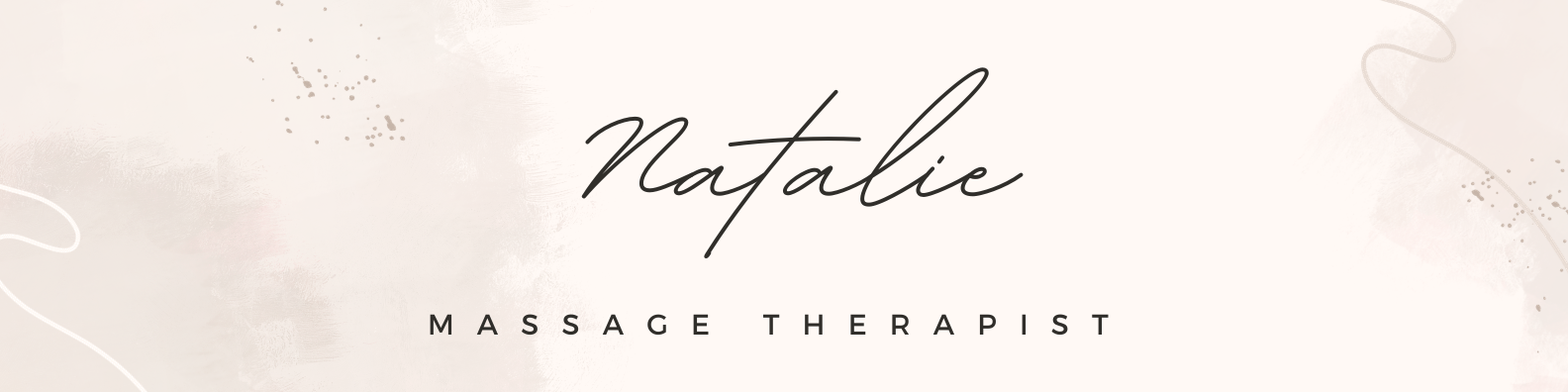 This is an image that says Natalie, Licensed Massage Therapist.